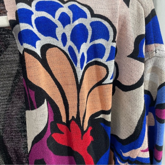 Chico’s Cardigan Sweater Womens floral Pattern mid length kimono Jacket 1 US M - Picture 8 of 8